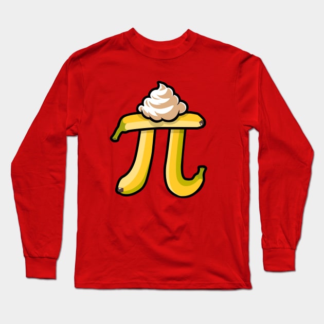 Banana Cream Pie Pi Day Long Sleeve T-Shirt by DetourShirts